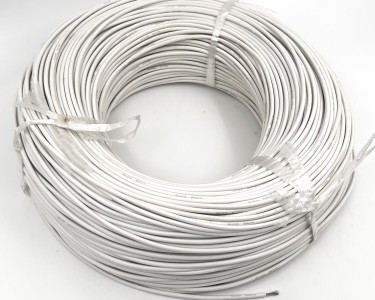 15AWG 1,5 мм² Медный провод в силиконовой изоляции (белый, UL3135) LFW-15W