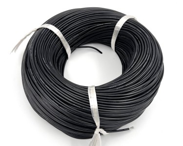 15AWG 1,5 мм² Медный провод в силиконовой изоляции (чёрный, UL3135) LFW-15B