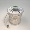 На катушке Медный провод 18AWG 15м 0,75 кв.мм (150*0,08мм) (белый, UL3135) LFW-18B в мягкой силиконовой изоляции фото 4