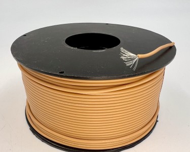 На катушке Медный провод 24AWG 100м 0,2 кв.мм (40*0,08мм) (оранжевый, UL3135) LFW-24O в мягкой силиконовой изоляции