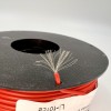 На катушке Медный провод 24AWG 100м 0,2 кв.мм (40*0,08мм) (красный, UL3135) LFW-24R в мягкой силиконовой изоляции фото 2