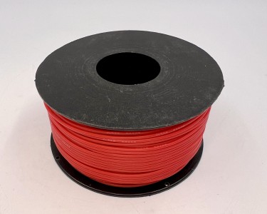 На катушке Медный провод 24AWG 100м 0,2 кв.мм (40*0,08мм) (красный, UL3135) LFW-24R в мягкой силиконовой изоляции