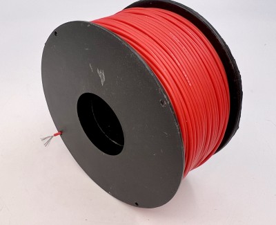 На катушке Медный провод 24AWG 100м 0,2 кв.мм (40*0,08мм) (красный, UL3135) LFW-24R в мягкой силиконовой изоляции
