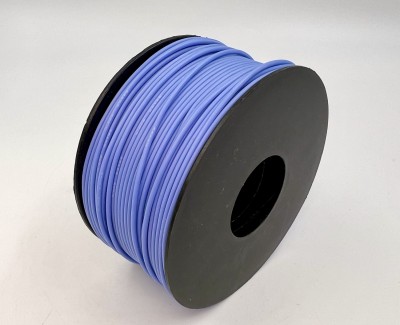 На катушке Медный провод 24AWG 100м 0,2 кв.мм (40*0,08мм) (синий, UL3135) LFW-24Bl в мягкой силиконовой изоляции