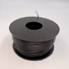 На катушке Медный провод 24AWG 100м 0,2 кв.мм (40*0,08мм) (черный, UL3135) LFW-24B в мягкой силиконовой изоляции