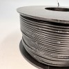 На катушке Медный провод 24AWG 100м 0,2 кв.мм (40*0,08мм) (черный, UL3135) LFW-24B в мягкой силиконовой изоляции фото 1