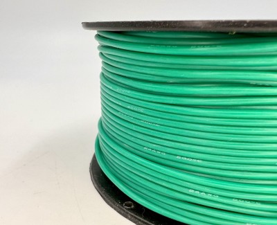 На катушке Медный провод 24AWG 100м 0,2 кв.мм (40*0,08мм) (зеленый, UL3135) LFW-24G в мягкой силиконовой изоляции