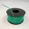 На катушке Медный провод 24AWG 100м 0,2 кв.мм (40*0,08мм) (зеленый, UL3135) LFW-24G в мягкой силиконовой изоляции