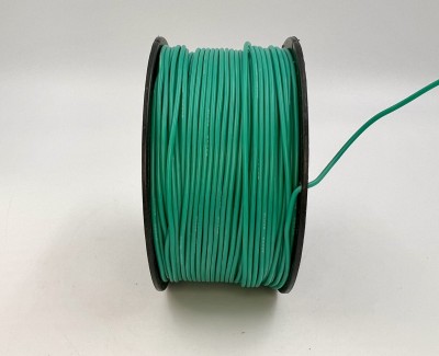 На катушке Медный провод 24AWG 100м 0,2 кв.мм (40*0,08мм) (зеленый, UL3135) LFW-24G в мягкой силиконовой изоляции
