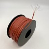 На катушке Медный провод 24AWG 100м 0,2 кв.мм (40*0,08мм) (коричневый, UL3135) LFW-24Br в мягкой силиконовой изоляции фото 6