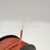 На катушке Медный провод 24AWG 100м 0,2 кв.мм (40*0,08мм) (коричневый, UL3135) LFW-24Br в мягкой силиконовой изоляции фото 5