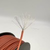 На катушке Медный провод 24AWG 100м 0,2 кв.мм (40*0,08мм) (коричневый, UL3135) LFW-24Br в мягкой силиконовой изоляции фото 2