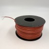 На катушке Медный провод 24AWG 100м 0,2 кв.мм (40*0,08мм) (коричневый, UL3135) LFW-24Br в мягкой силиконовой изоляции