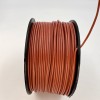 На катушке Медный провод 24AWG 100м 0,2 кв.мм (40*0,08мм) (коричневый, UL3135) LFW-24Br в мягкой силиконовой изоляции фото 4