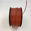 На катушке Медный провод 24AWG 100м 0,2 кв.мм (40*0,08мм) (коричневый, UL3135) LFW-24Br в мягкой силиконовой изоляции фото 3