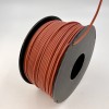 На катушке Медный провод 24AWG 100м 0,2 кв.мм (40*0,08мм) (коричневый, UL3135) LFW-24Br в мягкой силиконовой изоляции фото 1