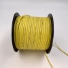 На катушке Медный провод 22AWG 100м 0,3 кв.мм (60*0,08мм) (желтый, UL3135) LFW-22Y в мягкой силиконовой изоляции фото 2