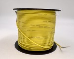 На катушке Медный провод 22AWG 100м 0,3 кв.мм (60*0,08мм) (желтый, UL3135) LFW-22Y в мягкой силиконовой изоляции