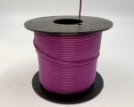 На катушке Медный провод 22AWG 100м 0,3 кв.мм (60*0,08мм) (сиреневый, UL3135) LFW-22V в мягкой силиконовой изоляции