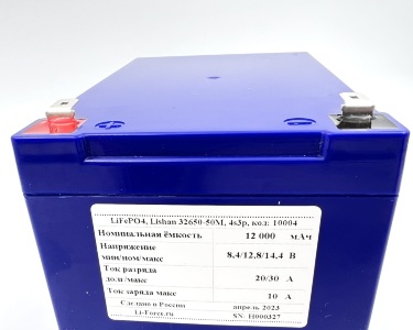 Аккумуляторная батарея 12В 12Ач LF-1212-10004 (LiFePO4, 4S3P, P)
