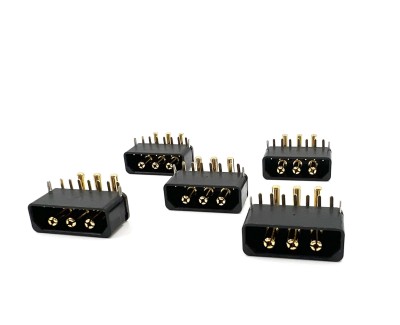 Разъем Amass ICM150S17PW-M (вилка, 40А, черный), 10шт