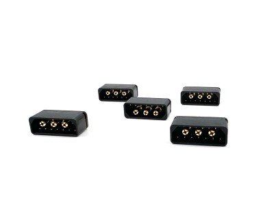 Разъем Amass ICM150S17PB-M (вилка, 40А, черный), 10шт
