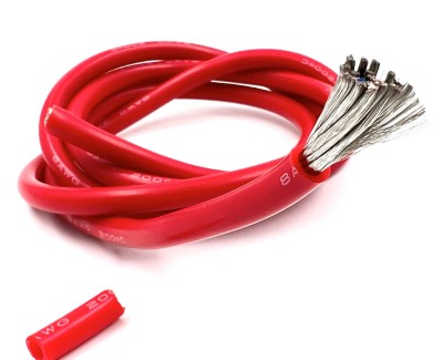 8AWG 8,3 мм² Медный провод в силиконовой изоляции (красный, UL3135) LFW-8R