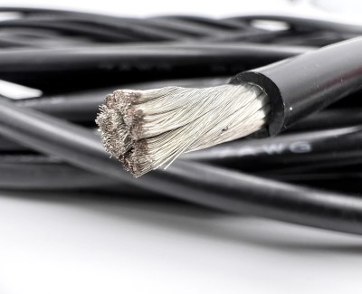 7AWG 12 мм² Медный провод в силиконовой изоляции (чёрный, UL3135) LFW-7B
