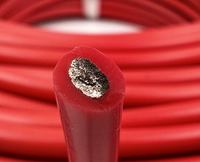10AWG 5,3 мм² Медный провод в силиконовой изоляции (красный, UL3135) LFW-10R