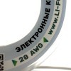 На катушке Медный провод 28AWG 20м 0,08 кв.мм (16*0,08мм) (белый, UL3135) LFW-28W в мягкой силиконовой изоляции фото 1