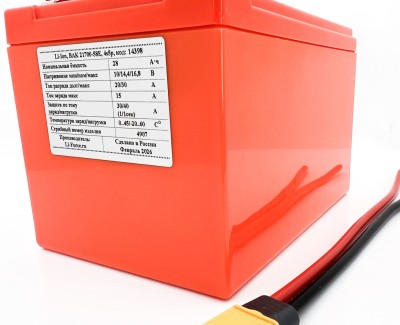 Аккумулятор для эхолота 14,4В 28Ач LF-1428-14398 (Li-Ion, 4S5P, BAK N21700CH-58E, P)