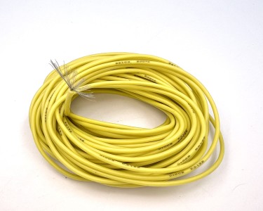 22AWG 0,3 мм² Медный провод в силиконовой изоляции (желтый, UL3367) LFW3-22Y