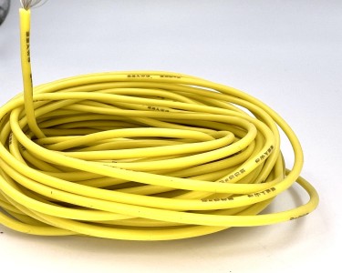 22AWG 0,3 мм² Медный провод в силиконовой изоляции (желтый, UL3367) LFW-22Y