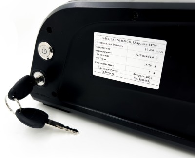 Батарея для велосипеда QT 48В 10,4Ач LF-4810-14790 (13s4p, USB)