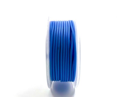 На катушке Медный провод 26AWG 10м 0,14 кв.мм (30*0,08мм) (синий, UL3135) LFW-26Bl в мягкой силиконовой изоляции