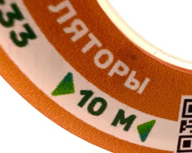 На катушке Медный провод 26AWG 10м 0,14 кв.мм (30*0,08мм) (оранжевый, UL3135) LFW-26O в мягкой силиконовой изоляции