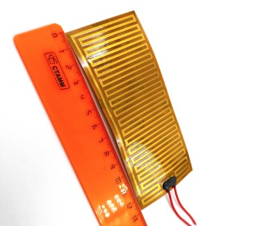 Нагревательная пластина 130х55мм (12V-10W, 24V-41W, 14 Ом) LFH-6151pg на клейкой основе