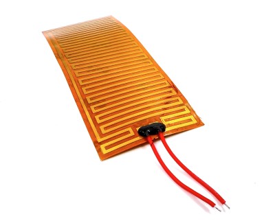 Нагревательная пластина 130х55мм (12V-10W, 24V-41W, 14 Ом) LFH-6151pg на клейкой основе