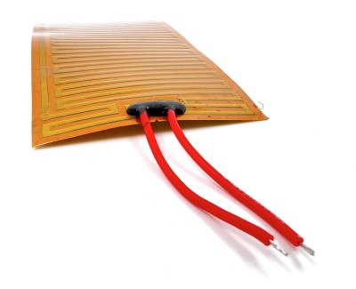 Нагревательная пластина 130х55мм (12V-10W, 24V-41W, 14 Ом) LFH-6151pg на клейкой основе