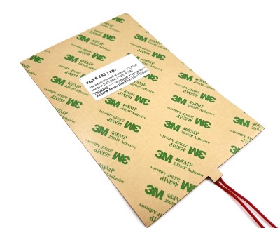 Нагревательная пластина 180x120мм (12V-18W, 24V-72W, 8 Ом) LFH-6688pg на клейкой основе