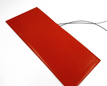 Нагревательная пластина 219х97мм (12V-10W, 24V-41W, 14 Ом, силиконовая) LFH-3477sg на клейкой основе