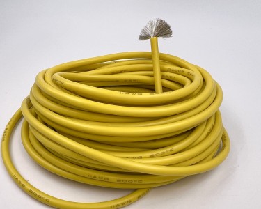 11AWG 4,0 мм² Медный провод в силиконовой изоляции (желтый, UL3135) LFW-11Y