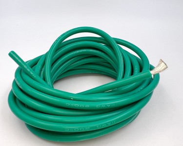 11AWG 4,0 мм² Медный провод в силиконовой изоляции (зеленый, UL3135) LFW-11G
