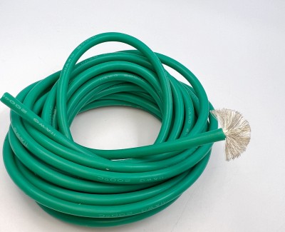 11AWG 4,0 мм² Медный провод в силиконовой изоляции (зеленый, UL3135) LFW-11G