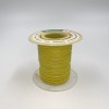 На катушке Медный провод 30AWG 50м 0,06 кв.мм (11*0,08мм) (желтый, UL3135) LFW-30Y в мягкой силиконовой изоляции фото 3