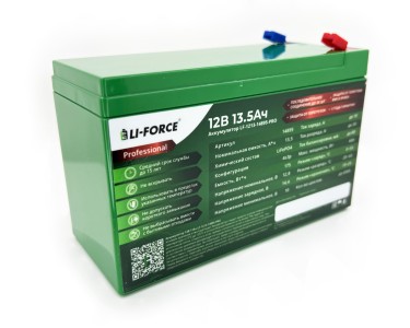 Аккумулятор 12В 13,5Ач LF-1213-14895-PRO (LiFePO4, 4S3P, P)