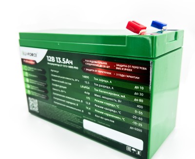 Аккумулятор 12В 13,5Ач LF-1213-14895-PRO (LiFePO4, 4S3P, P)