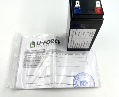 Аккумуляторная батарея 6,4В 4,4Ач LF-64-11860 (2s2p, JG CFR18650-2200, P)