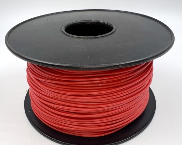 На катушке Медный провод 18AWG 200м 0,75 кв.мм (150*0,08мм) (красный,, UL3135) LFW-18B в мягкой силиконовой изоляции