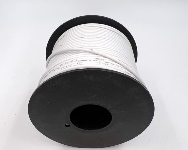 На катушке Медный провод 18AWG 75м 0,75 кв.мм (150*0,08мм) (белый, UL3135) LFW-18B в мягкой силиконовой изоляции